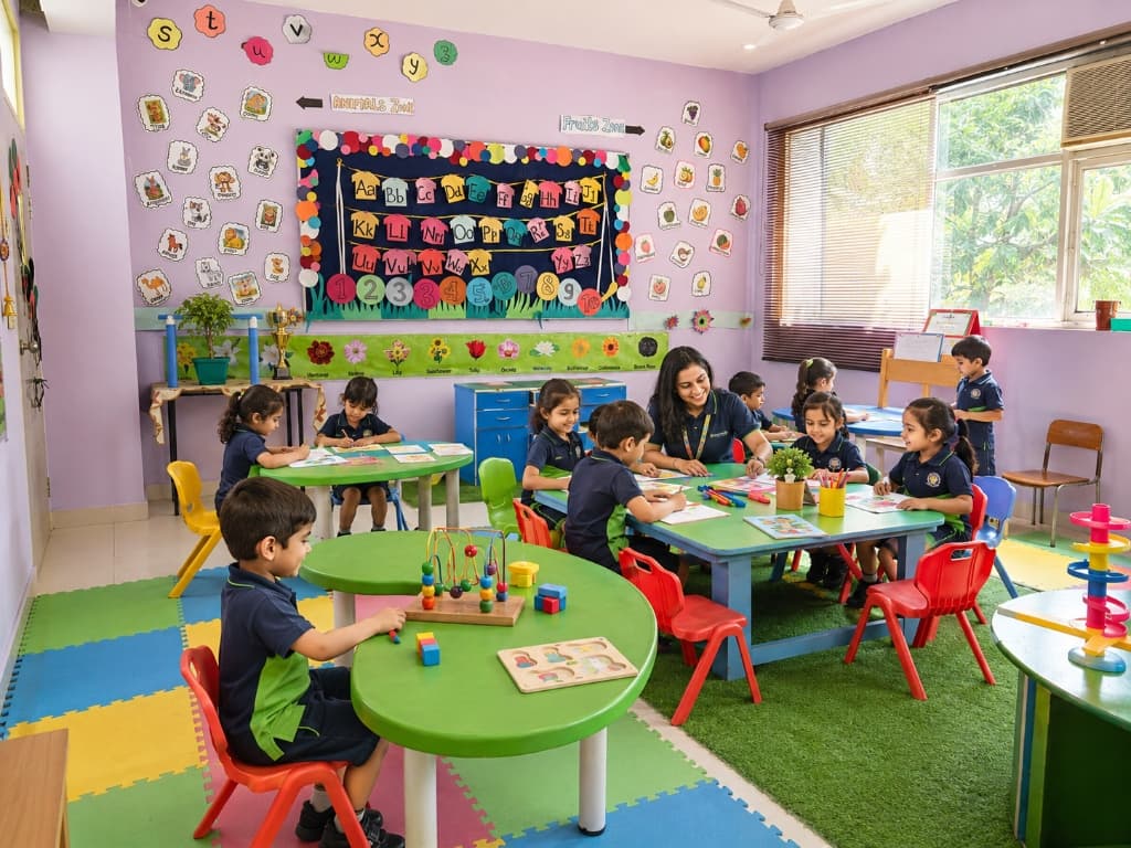 Foundation school children learning